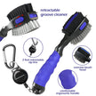 THIODOON 2 Pack Golf Club Brushes and Groove Cleaner 2 ft Retractable Zipline Carabiner Oversized Golf Brush Head with Retractable Spike Comfortable Grip Golf Club Cleaner 🍁 All In One Marketplace Canada