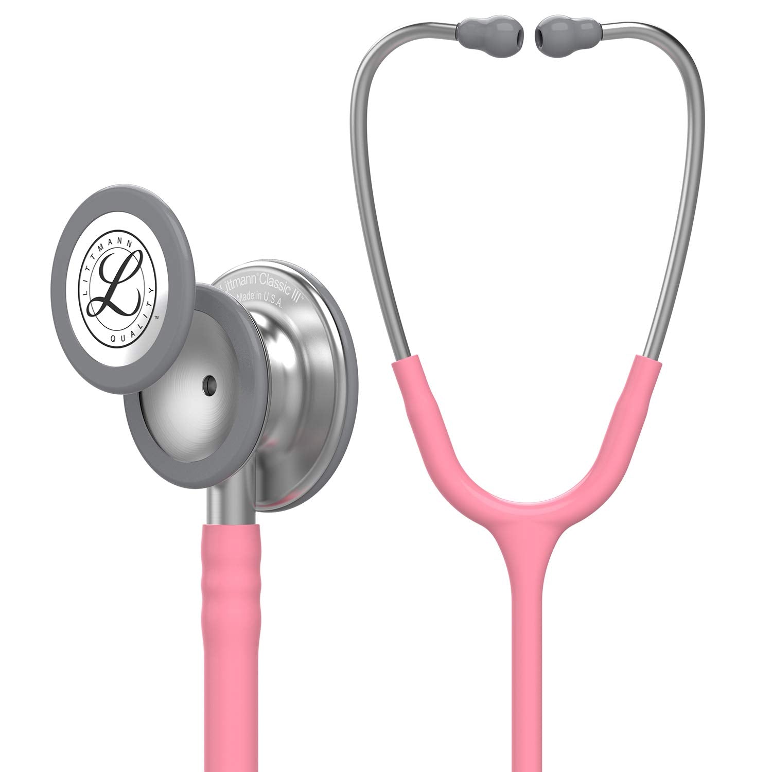 3M Littmann Classic III Monitoring Stethoscope, 5633, More Than 2X as Loud*, Weighs Less**, Stainless Steel Chestpiece, 69 cm (27