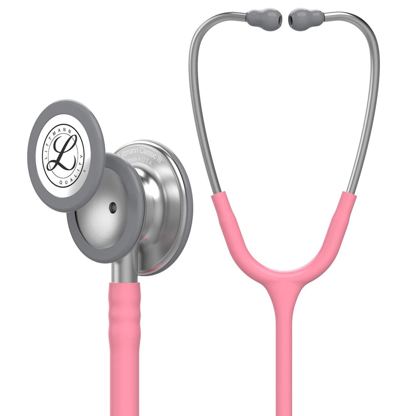 3M Littmann Classic III Monitoring Stethoscope, 5633, More Than 2X as Loud*, Weighs Less**, Stainless Steel Chestpiece, 69 cm (27