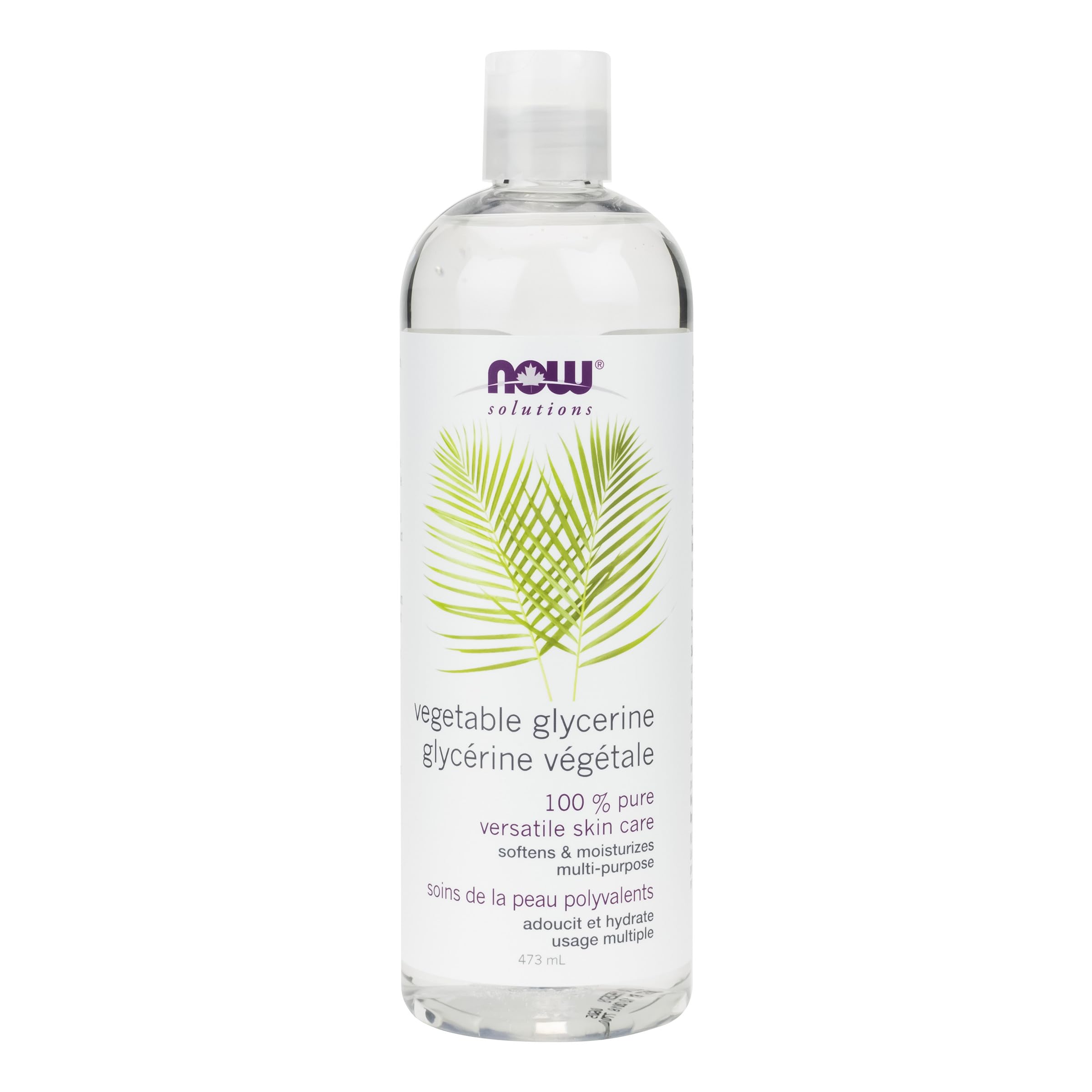 NOW Solutions, Vegetable Glycerin, 100% Pure, Versatile Skin Care, Softening and Moisturizing, 473ml 🍁 All In One Marketplace Canada