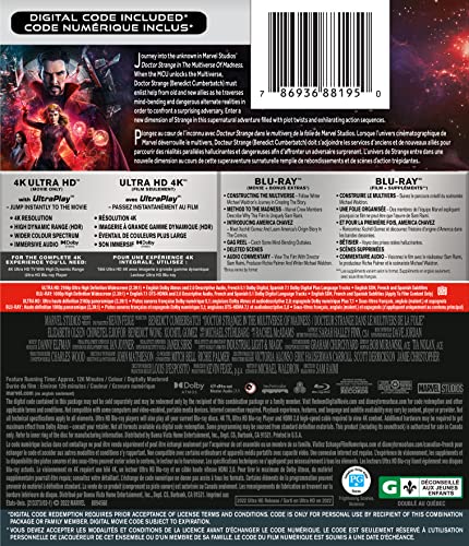 Doctor Strange in the Multiverse of Madness - 4K/Blu-Ray