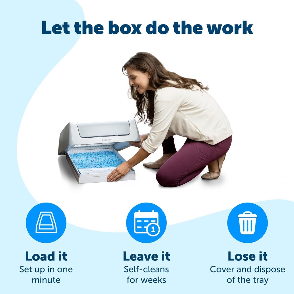 PetSafe ScoopFree Premium Self-Cleaning Cat Litter Box Tray Refills - Disposable - Non-Clumping Crystal Litter - 3-Pack 🍁 All In One Marketplace Canada