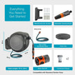 GARDENA 20502-80, Retractable Garden Hose Reel 75' x 1/2