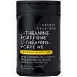 Sports Research® 2-in-1 L-Theanine Supplement with Caffeine & MCT Oil from Organic Coconuts - Focused Energy, Alertness & Relaxation Without Drowsiness - 200mg L Theanine, 100mg Caffeine - 60 Softgels 🍁 All In One Marketplace Canada