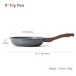 SENSARTE Nonstick Frying Pan Skillet, Swiss Granite Coating Omelette Pan, Healthy Stone Cookware Chef's Pan, PFOA Free (8/9.5/10/11/12.5 Inch) (8 Inch) 🍁 All In One Marketplace Canada