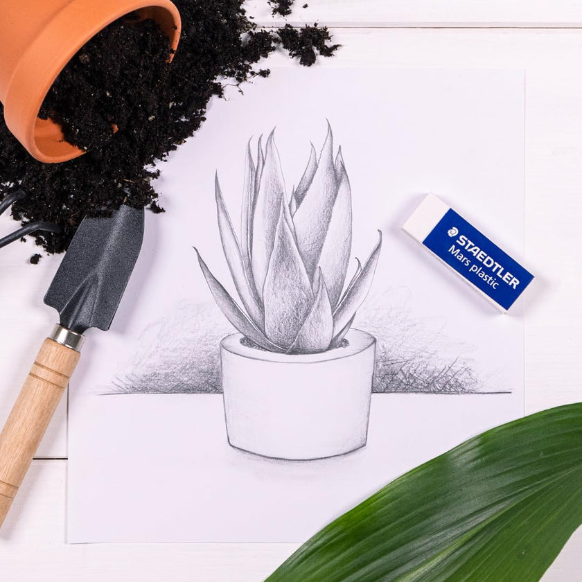 STAEDTLER Mars Plastic Vinyl Erasers, 4 Pack, White, Latex-Free 🍁 All In One Marketplace Canada