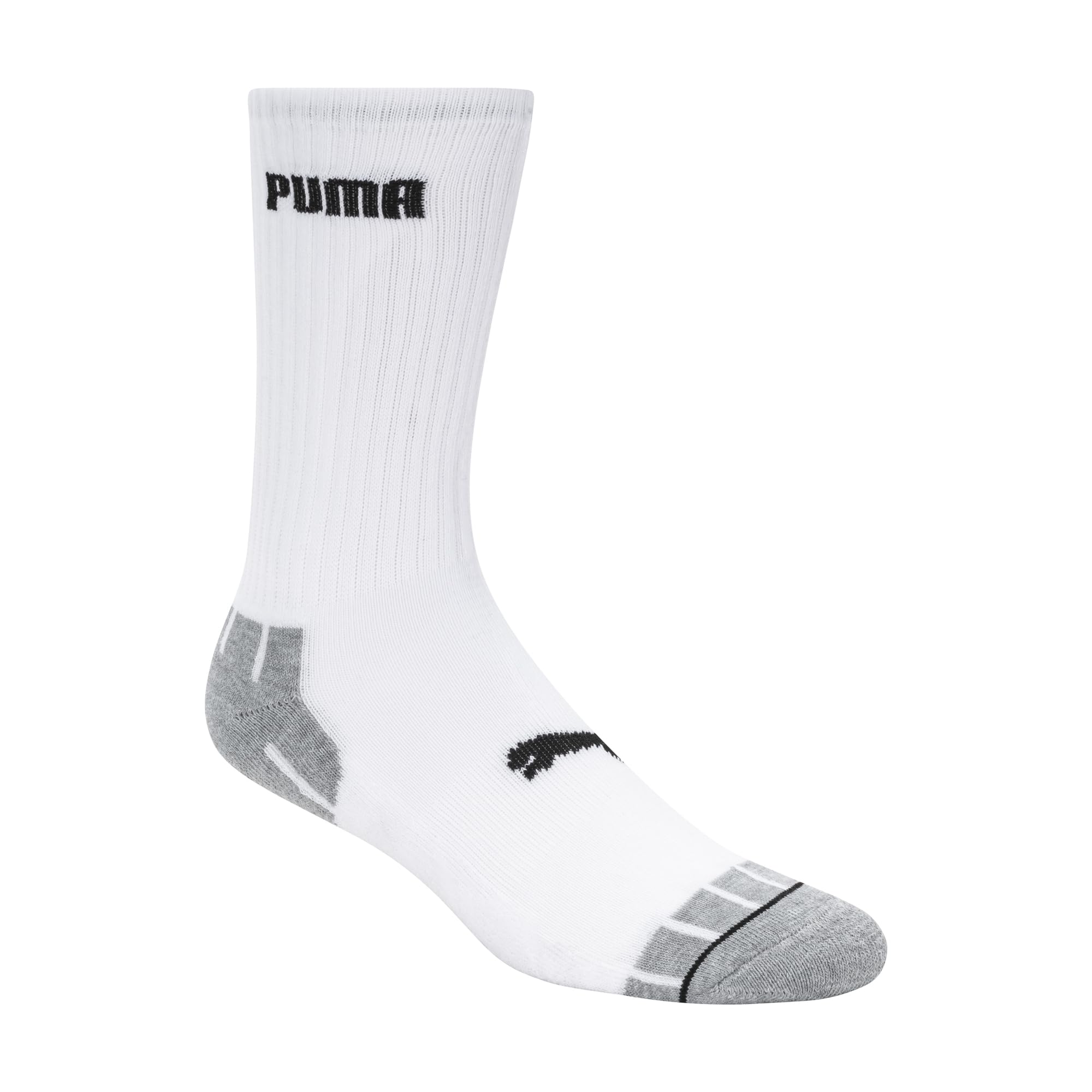 PUMA Men's 8 Pack Athletic Cushioned Crew Socks, White/Black, 10-13 🍁 All In One Marketplace Canada