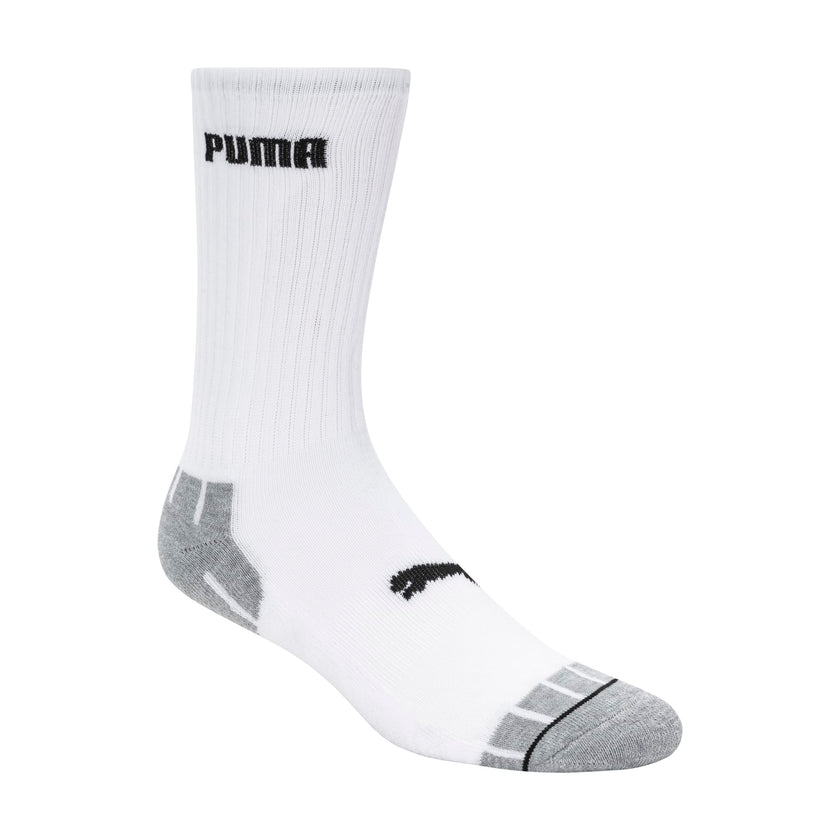 PUMA Men's 8 Pack Athletic Cushioned Crew Socks, White/Black, 10-13 🍁 All In One Marketplace Canada