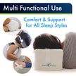 Sports Medica Doctor Developed Ergonomic Knee Pillow for Side Sleepers - eHandbook Included - Memory Foam Spine Alignment Leg Pillow for Sleeping on Side - Hip & Leg Elevation Pillow 🍁 All In One Marketplace Canada