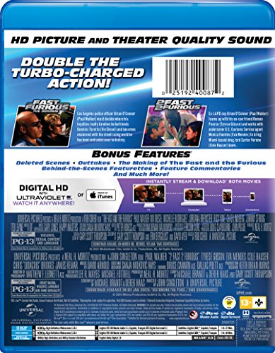 Fast & Furious Collection: 1 & 2 - Blu-Ray (Used)