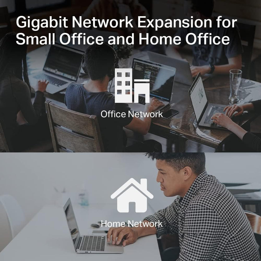 TP-Link TL-SG108 | 8 Port Gigabit Unmanaged Ethernet Network Switch, Ethernet Splitter | Plug & Play | Fanless Metal Design | Shielded Ports | Traffic Optimization | Limited Lifetime Protection 🍁 All In One Marketplace Canada