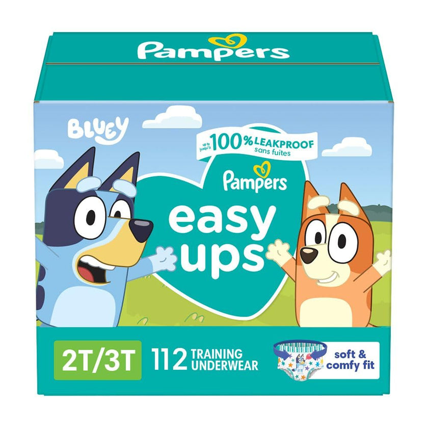 Pampers, Easy Ups Training Underwear Boys Size 2T/3T, 112 Count 🍁 All In One Marketplace Canada
