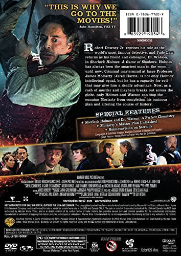 Sherlock Holmes: Game of Shadows - DVD (Used)