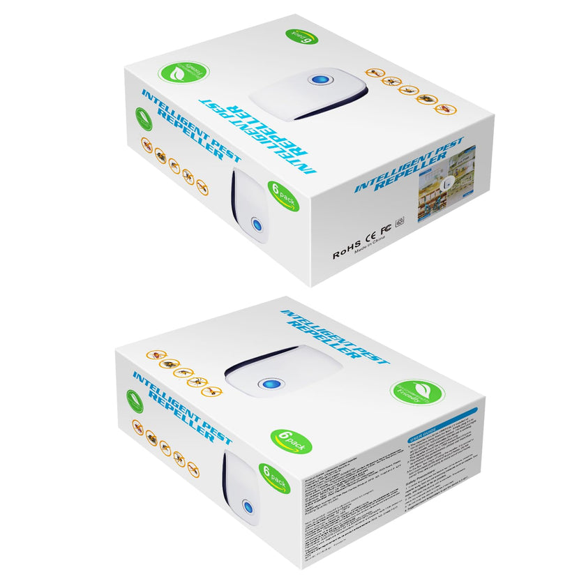 Pest Control Repeller, Plug-in Pest Control Repellent for Mouse, Insect, Cockroach, Mice, Spider, Bug, Ant, Mosquito, Rodent & Rats Indoor Use Repeller 6 Packs 🍁 All In One Marketplace Canada