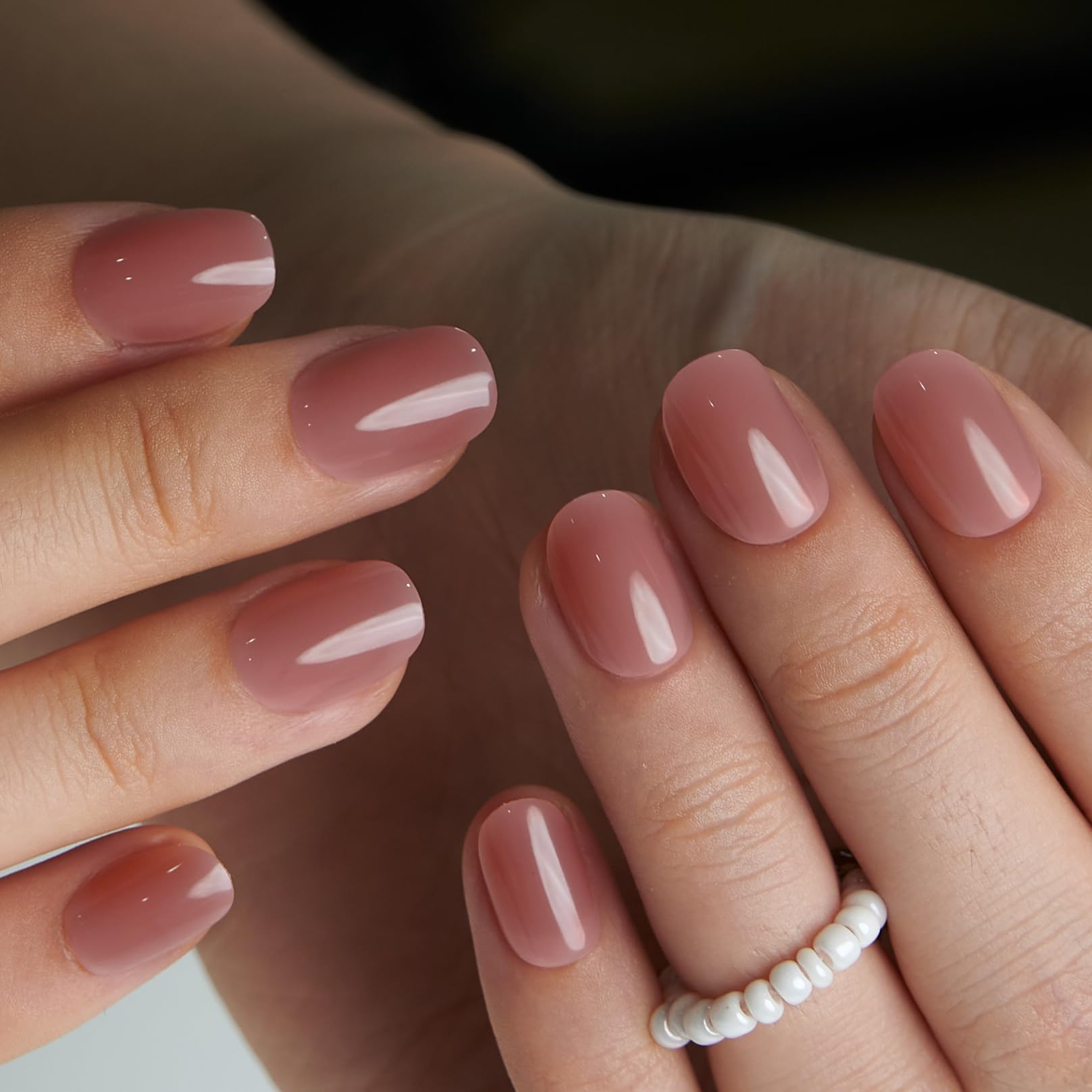 CurvLife Soft Gel Extra Short Press on Nails, 30Pcs Honey Peach Pink Oval Acrylic Fake Nails with Design Full Cover for Women Reusable Square Press on Nail Kit with Nail Glue Adhesive Tabs 🍁 All In One Marketplace Canada