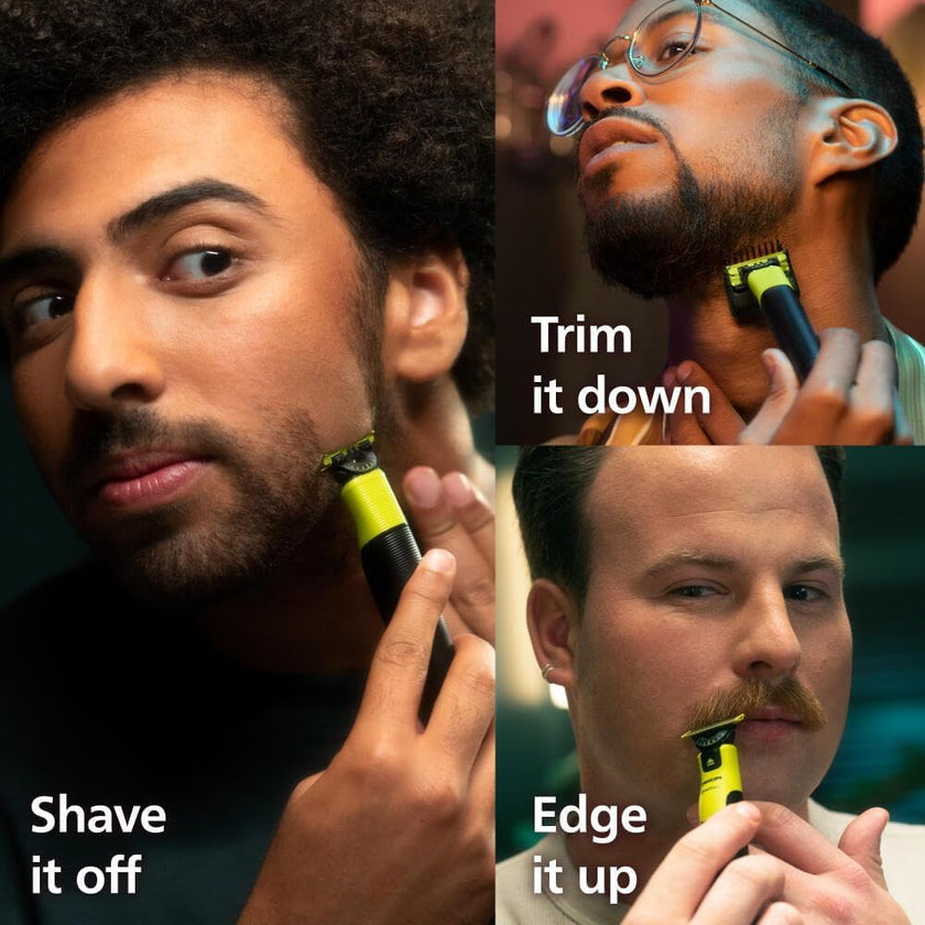 Philips OneBlade 360 with Connectivity Hybrid Face + Body, Electric Shaver, Beard Trimmer and Body Groomer, 360 Blade Tech, 1x360 Blade for Face, 5in1 Adjustable Comb, Body Kit, Travel Case, QP4631/65 🍁 All In One Marketplace Canada
