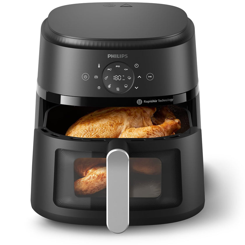 Philips Air Fryer 2000 Series - 13-in-1 functions, 6.2L, Compact Design with Cooking Window, Black, (NA231/00) 🍁 All In One Marketplace Canada