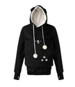 Sweatshirt With Pockets – Women’s Casual Solid Cat Lover Hoodie