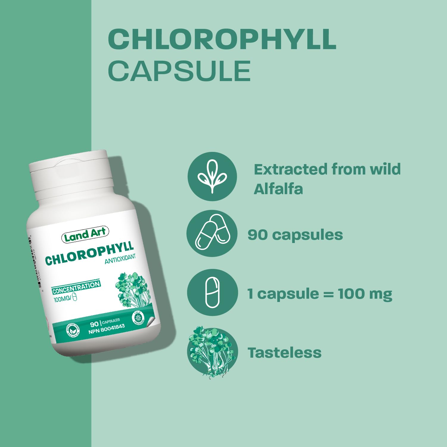 Land Art - Chlorophyll Capsules (90vcap)