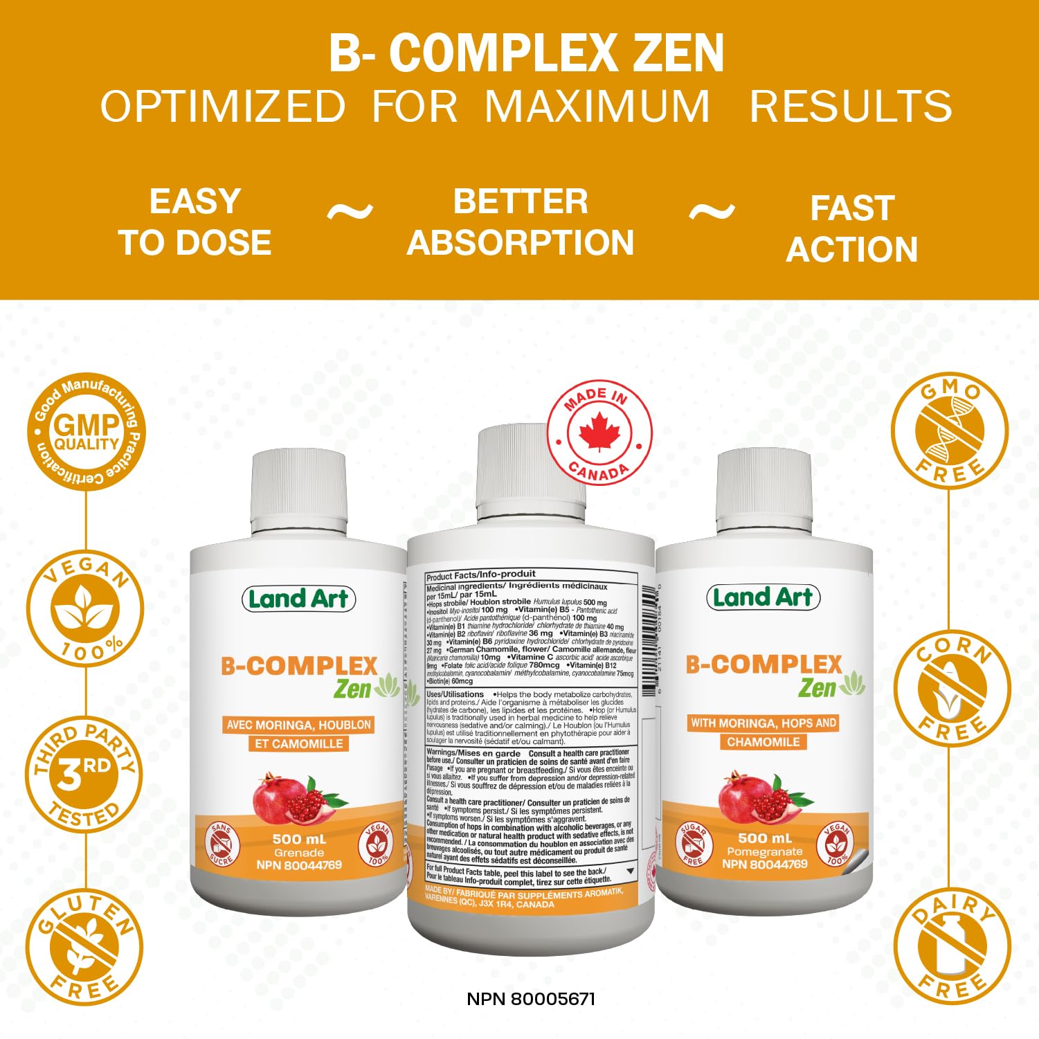 Land Art - B-Complex Zen (500ml)