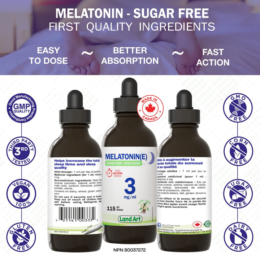 Land Art - Melatonin 10mg - Sugar Free (115ml)