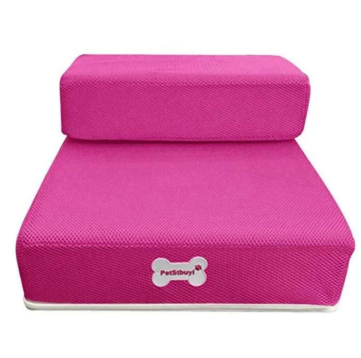 Foldable Pet Stairs – 2-Step Foam Dog & Cat Steps (Small & Large, Multiple Colours)