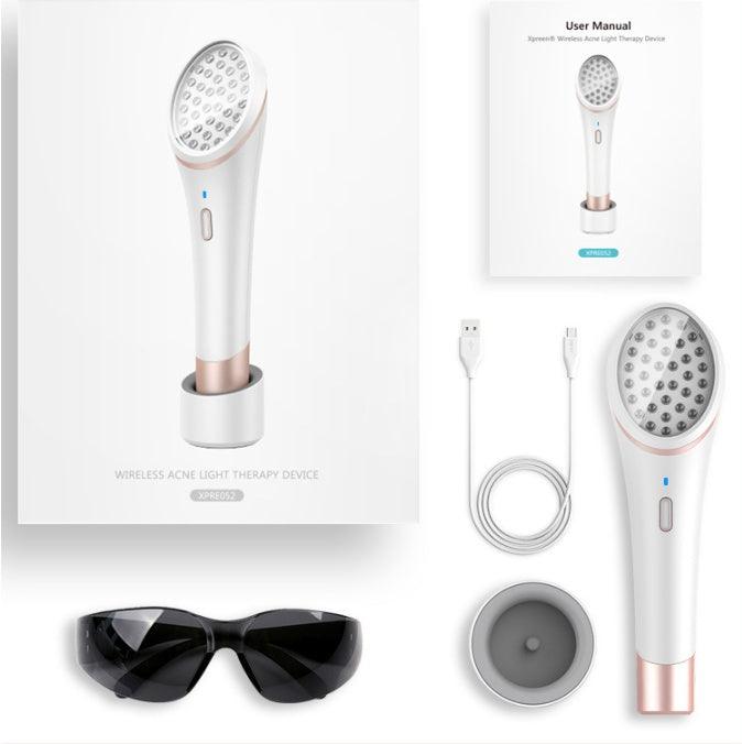 Xpreen Wireless Rechargeable Acne Light Therapy Device Blue & Red Light Acne Eraser