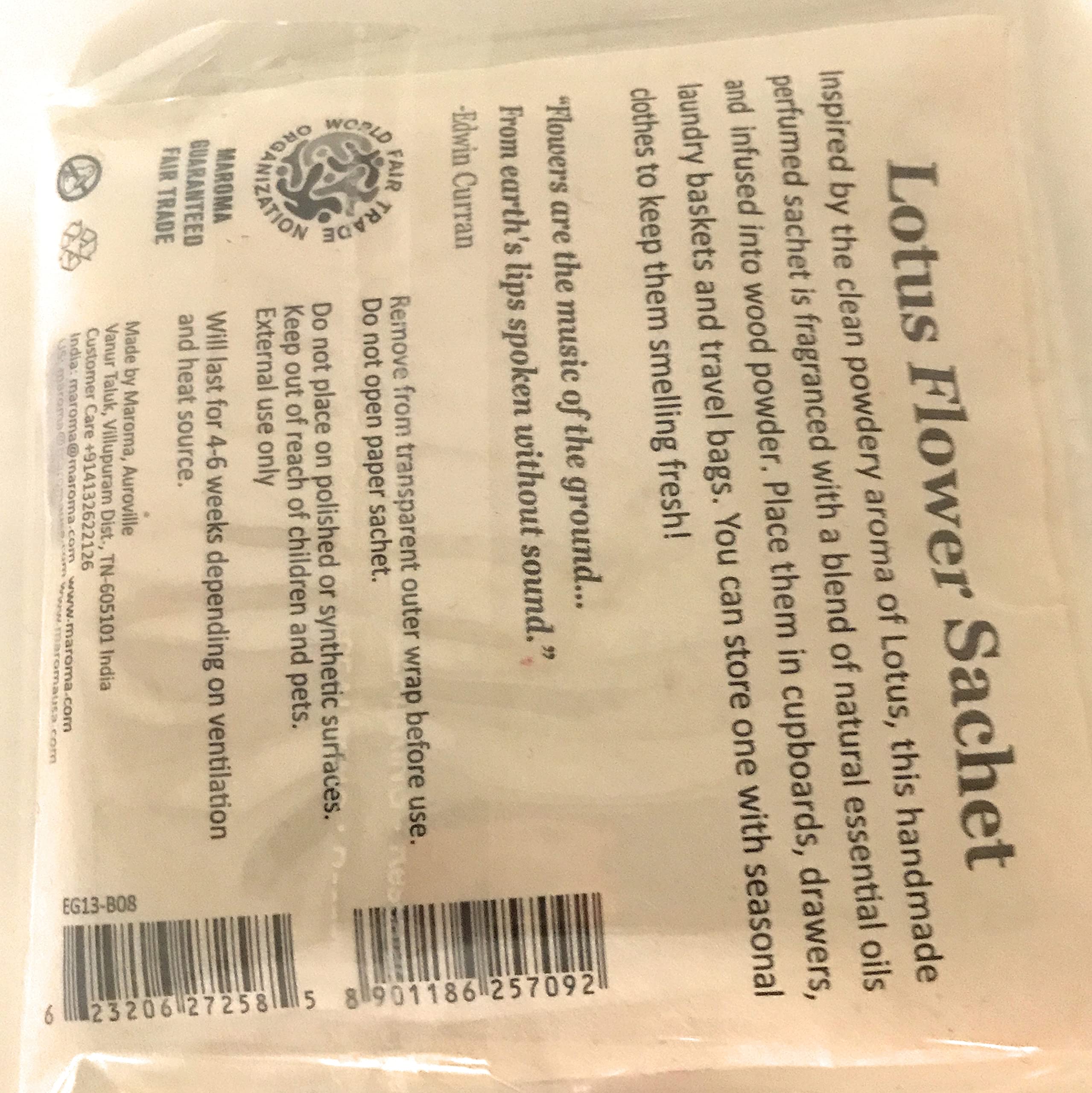 Maroma - Lotus Perfume Sachet (1un)