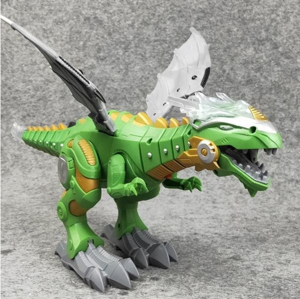 Intelligent Robot Toy Dinosaur with Spray Mist, Sound & Light