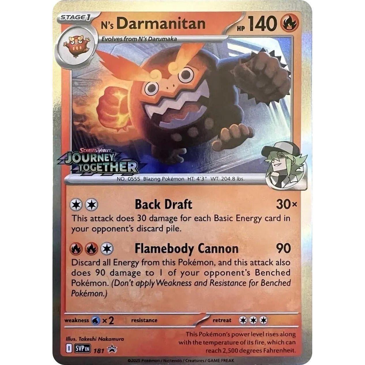N's Darmanitan - 181 (Prerelease) (181) (SVP)