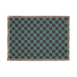 Geometric Checkered Woven Throw Blanket