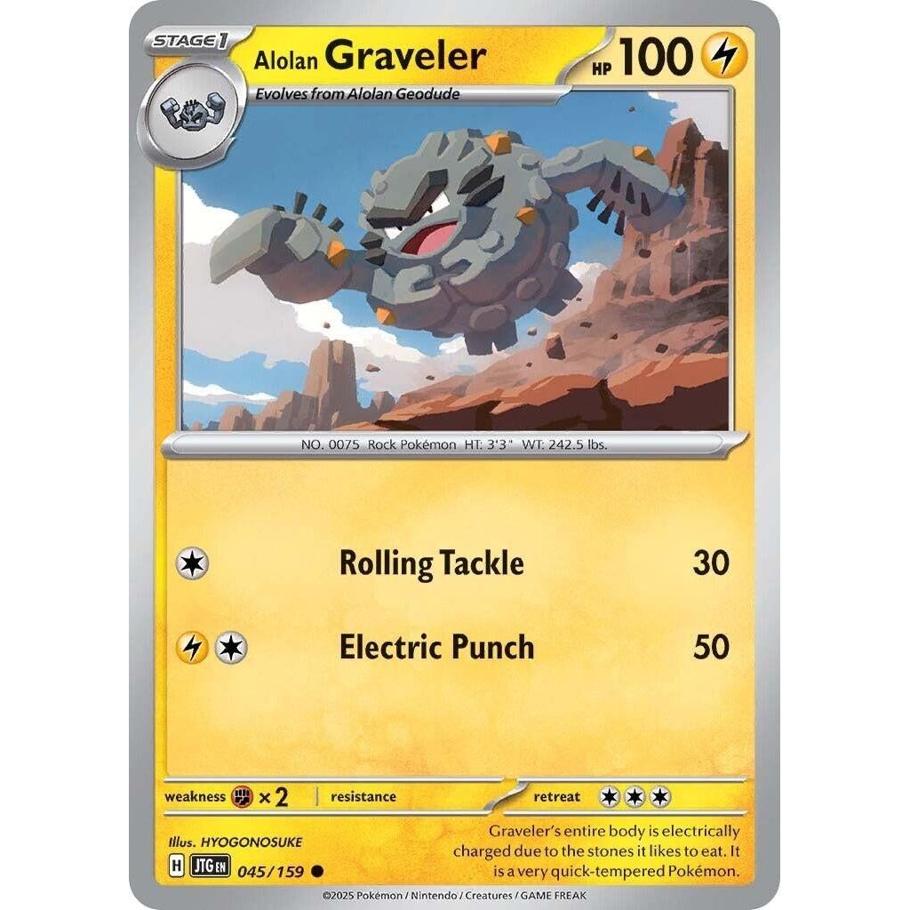 Alolan Graveler (045/159) (JTG)