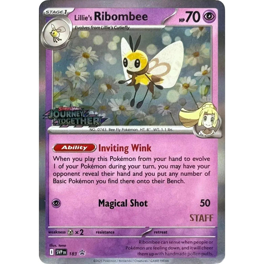 Lillie's Ribombee - 183 (Prerelease) [Staff] (183) (SVP)
