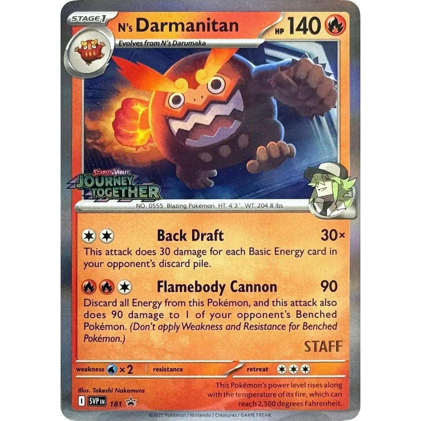 N's Darmanitan - 181 (Prerelease) [Staff] (181) (SVP)