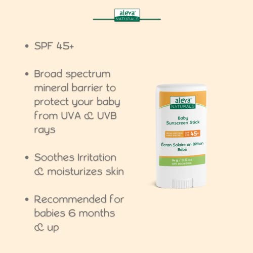 Aleva Naturals - Baby Sunscreen Stick SPF 45+ (14g)