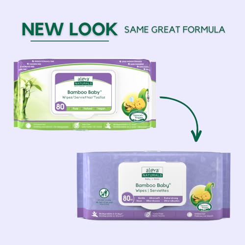 Aleva Naturals - Bamboo Baby Wipes (80pk)