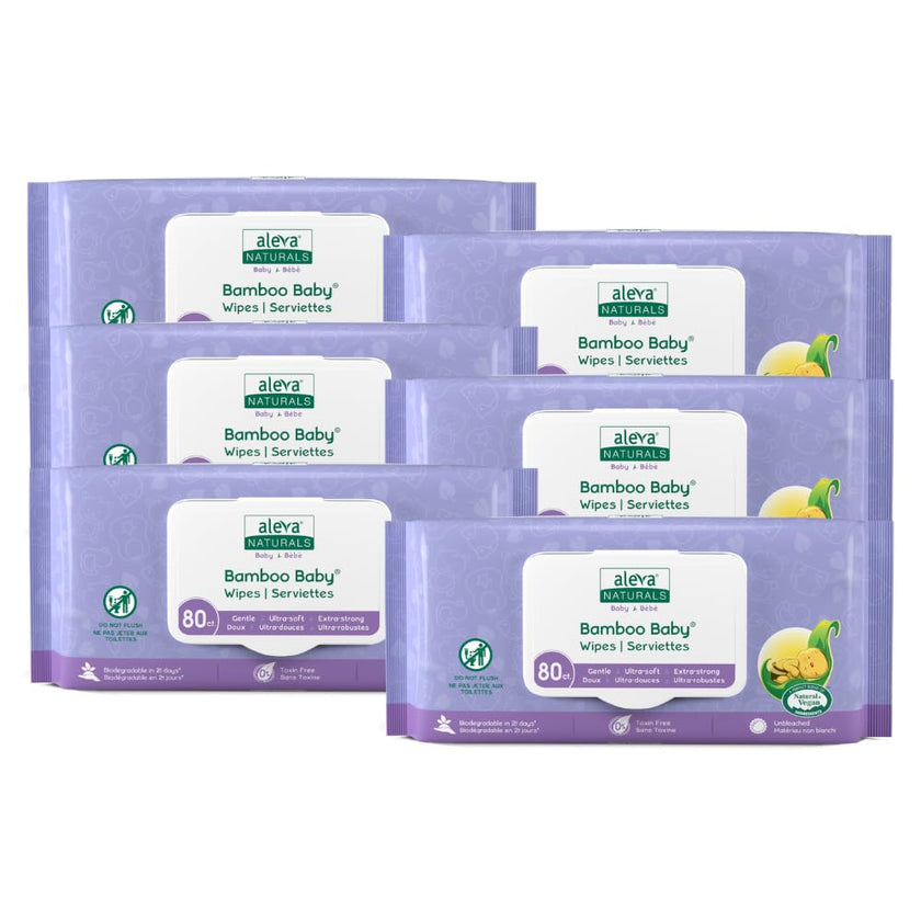 Aleva Naturals - Bamboo Baby Wipes (80pk)