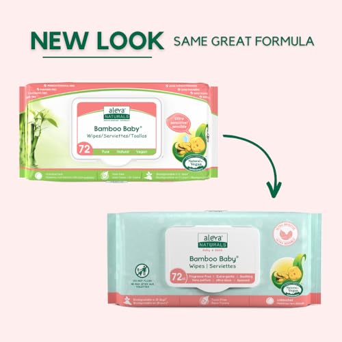 Aleva Naturals - Bamboo Baby Sensitive Wipes (72pk)