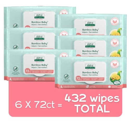 Aleva Naturals - Bamboo Baby Sensitive Wipes (72pk)