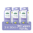 Aleva Naturals - Bamboo Baby Nose 'n' Blows Wipes (30pk)
