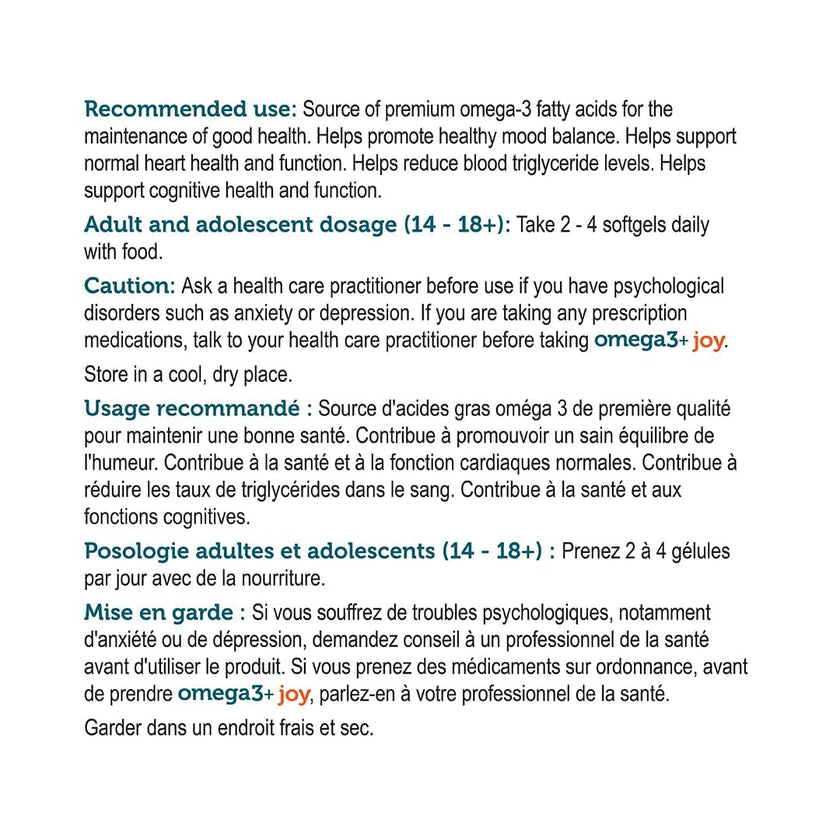 Genuine Health - Omega3+ JOY (240sg)