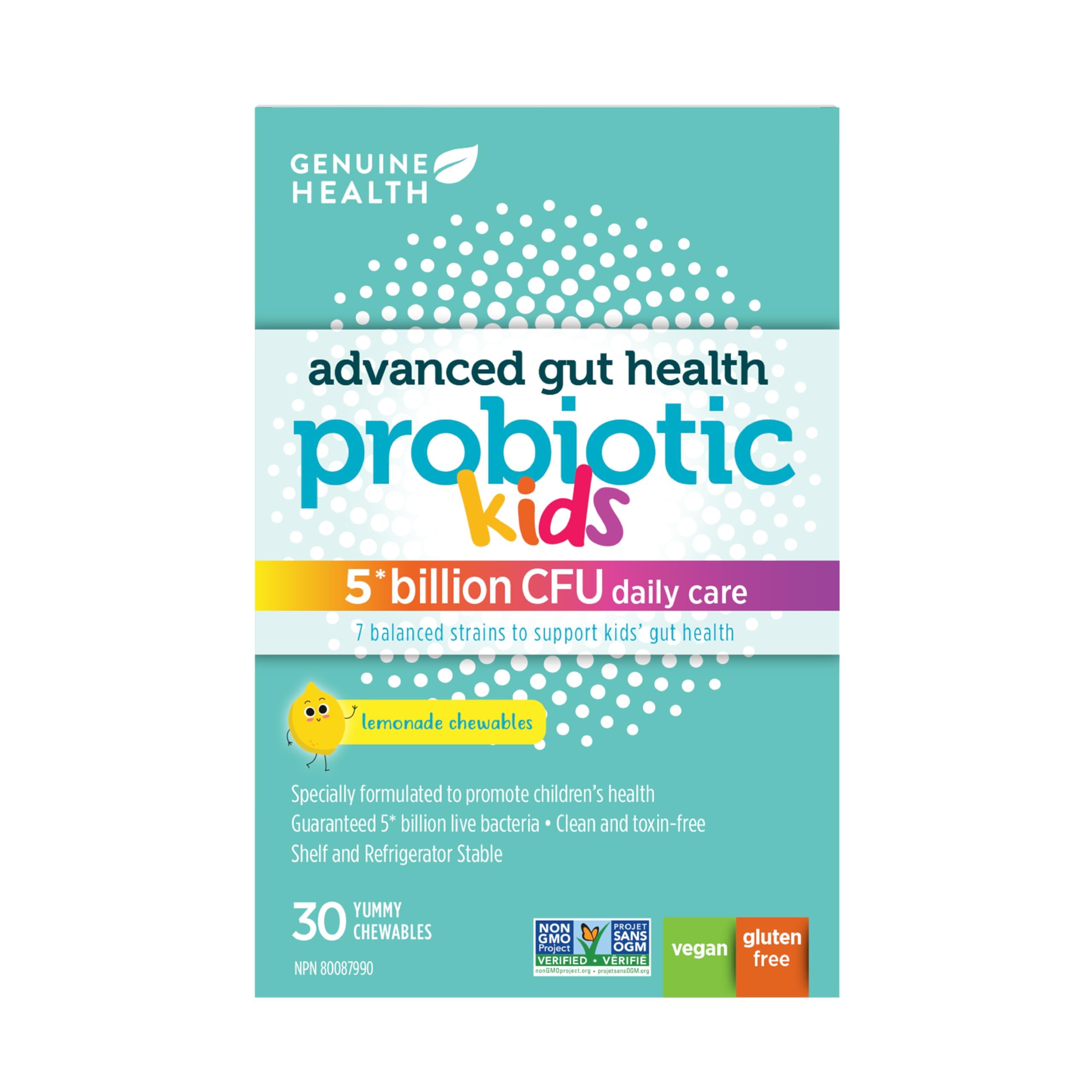 Genuine Health - Probiotic for Kids - Lemonade (30ch)
