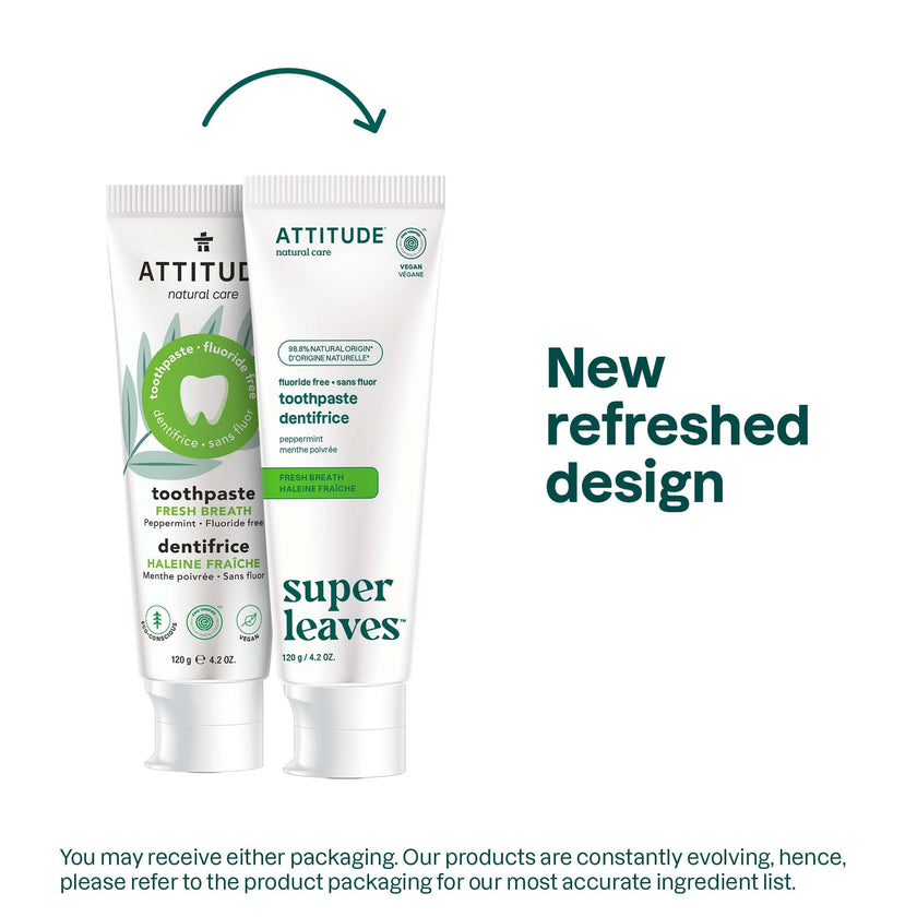 Attitude - Toothpaste Fluoride - Fresh Breath (120g)