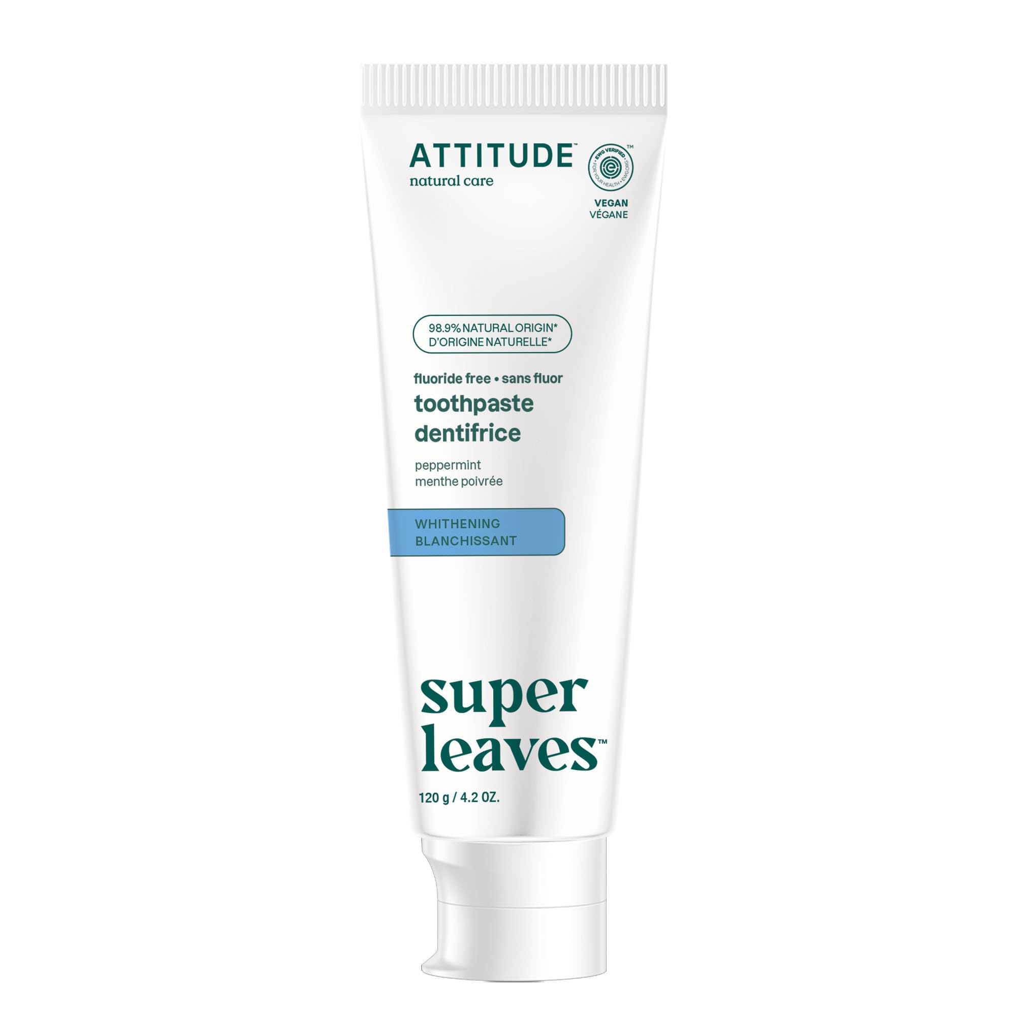 Attitude - Toothpaste Fluor-Free - Whitening (120g)