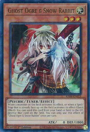 Ghost Ogre & Snow Rabbit (UR) (RA04-EN015) - Quarter Century Stampede 1st Edition