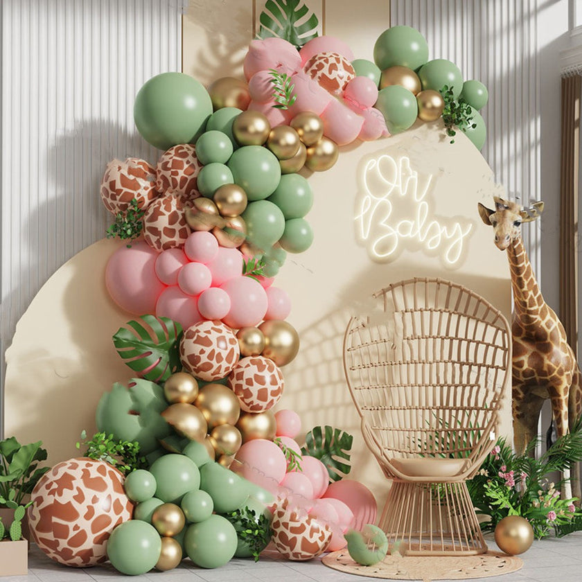116-Piece Birthday & Wedding Balloon Decoration Set – Foil & Latex Party Kit