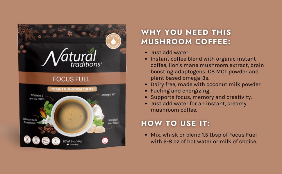 Organic Traditions - Focus Fuel Coffee (140g)
