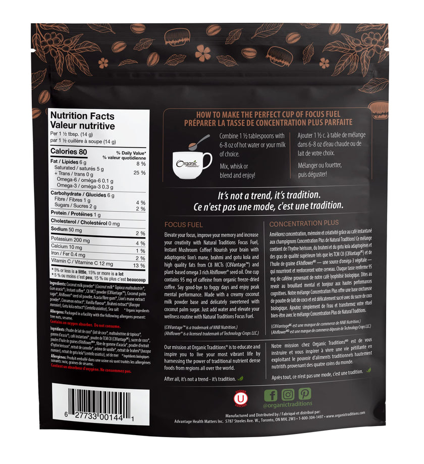 Organic Traditions - Focus Fuel Coffee (140g)