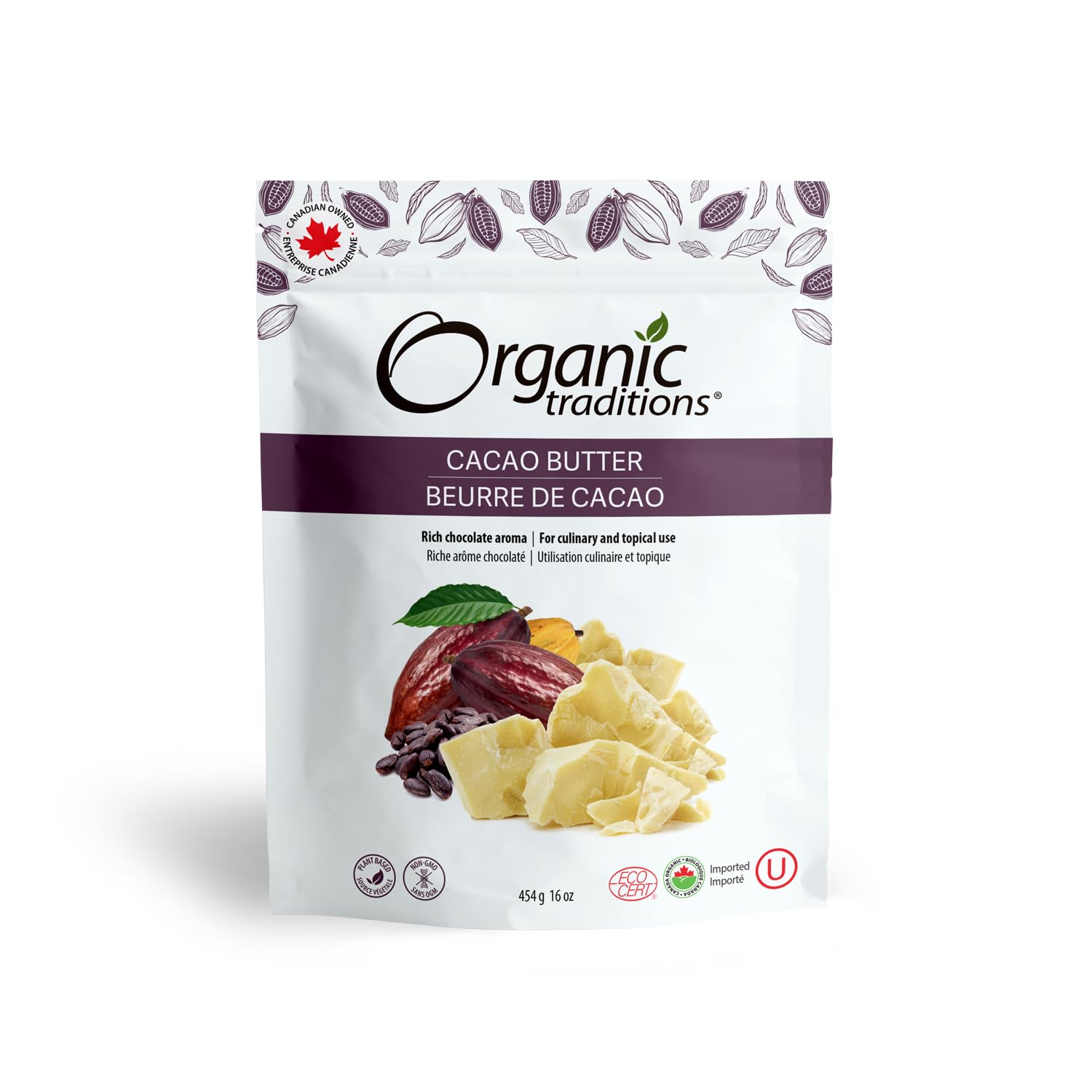 Organic Traditions - Cacao Butter (454g)