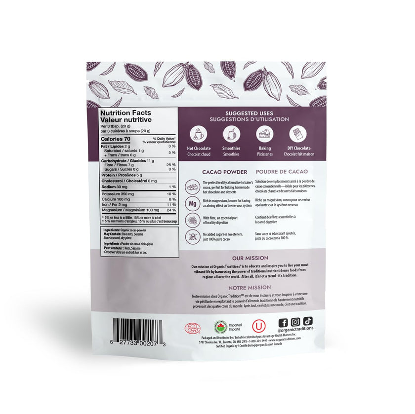 Organic Traditions - Cacao Powder (454g)